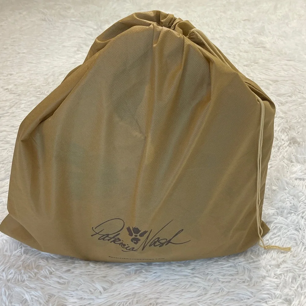 PATRICIA NASH Tan and Brown FLOWER Leather Bag WITH DUST BAG SOME SMALL MARKS - Picture 13 of 13